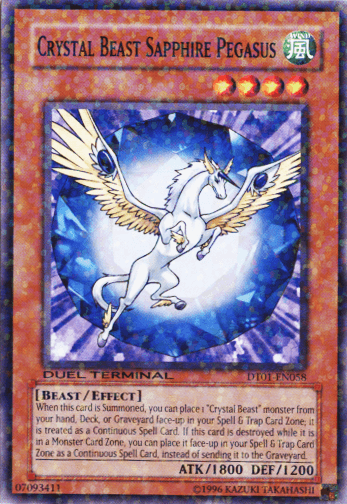 Crystal Beast Sapphire Pegasus [DT01-EN058] Common - POKÉ JEUX