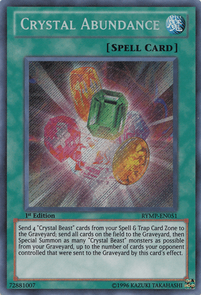 Crystal Abundance [RYMP-EN051] Secret Rare - POKÉ JEUX