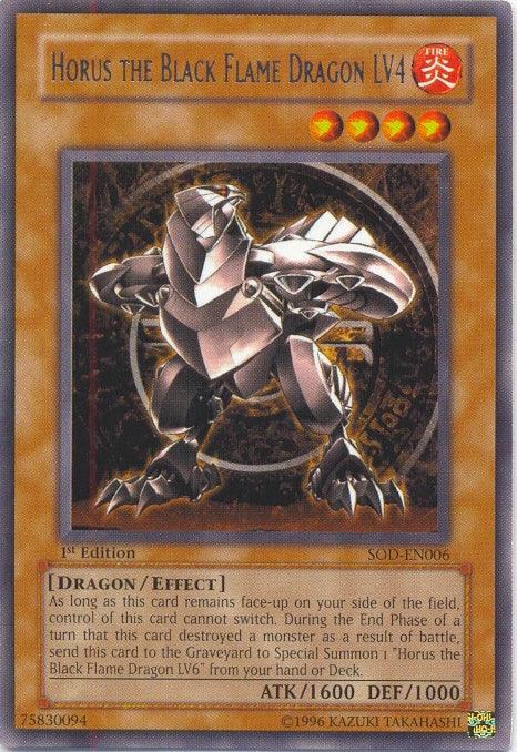 Horus The Black Flame Dragon LV4 [SOD-EN006] Rare - POKÉ JEUX