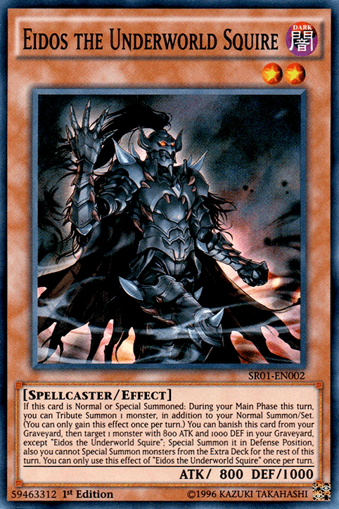 Eidos the Underworld Squire [SR01-EN002] Super Rare - POKÉ JEUX