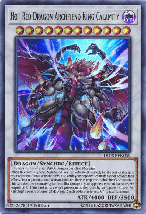 Hot Red Dragon Archfiend King Calamity [DUPO-EN059] Ultra Rare - POKÉ JEUX