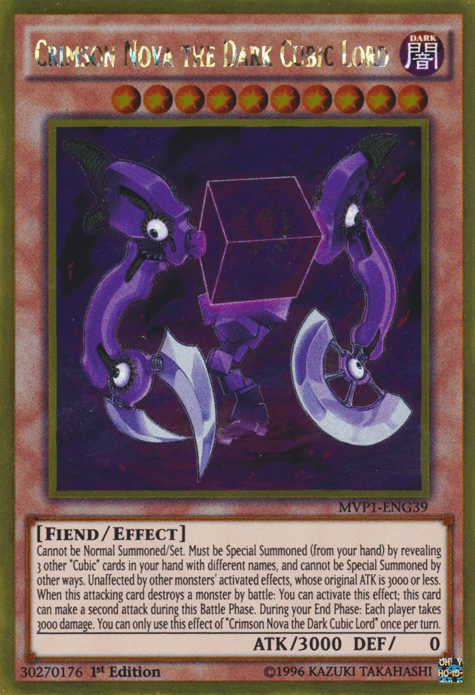 Crimson Nova the Dark Cubic Lord [MVP1-ENG39] Gold Rare - POKÉ JEUX