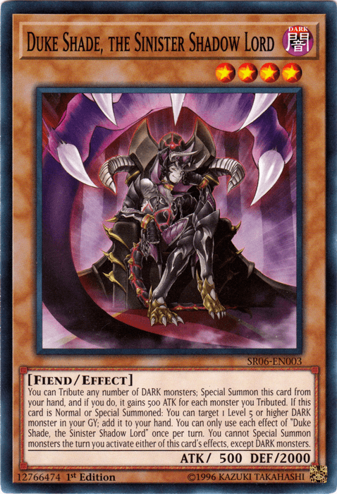 Duke Shade, the Sinister Shadow Lord [SR06-EN003] Common - POKÉ JEUX