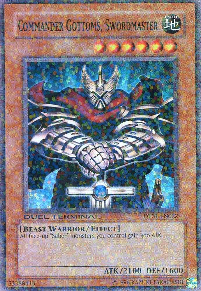 Commander Gottoms, Swordmaster [DT01-EN022] Super Rare - POKÉ JEUX