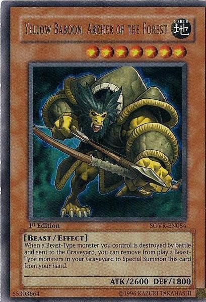 Yellow Baboon, Archer of the Forest [SOVR-EN084] Ultra Rare - POKÉ JEUX