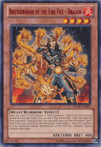 Brotherhood of the Fire Fist - Dragon (Red) [DL18-EN008] Rare - POKÉ JEUX