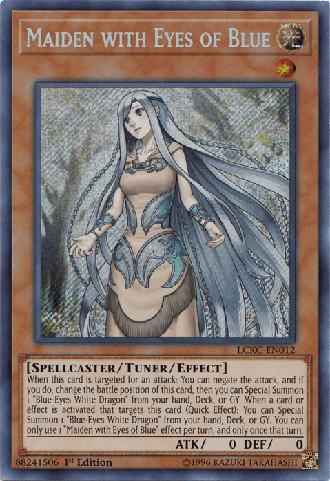 Maiden with Eyes of Blue [LCKC-EN012] Secret Rare - POKÉ JEUX