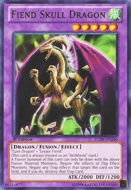 Fiend Skull Dragon [LCJW-EN240] Rare - POKÉ JEUX