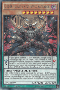 D/D/D Oblivion King Abyss Ragnarok [DOCS-EN099] Rare - POKÉ JEUX