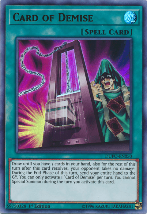 Card of Demise [DUPO-EN050] Ultra Rare - POKÉ JEUX