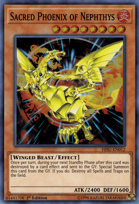 Sacred Phoenix of Nephthys [HISU-EN012] Super Rare - POKÉ JEUX