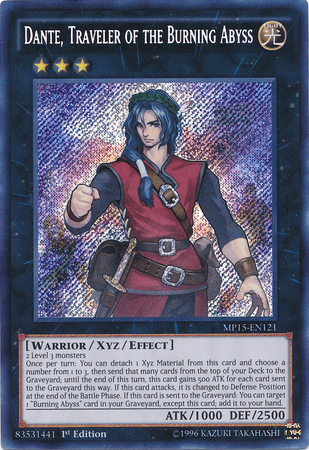 Dante, Traveler of the Burning Abyss [MP15-EN121] Secret Rare - POKÉ JEUX