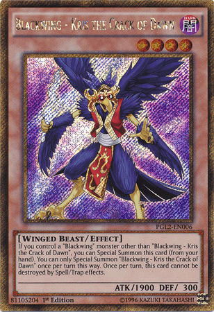 Blackwing - Kris the Crack of Dawn [PGL2-EN006] Gold Secret Rare - POKÉ JEUX