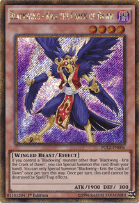 Blackwing - Kris the Crack of Dawn [PGL2-EN006] Gold Secret Rare - POKÉ JEUX