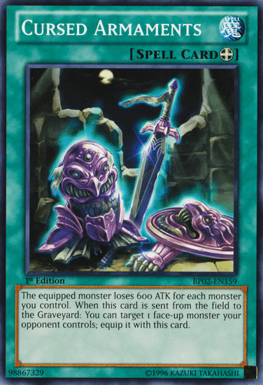 Cursed Armaments [BP02-EN159] Mosaic Rare - POKÉ JEUX