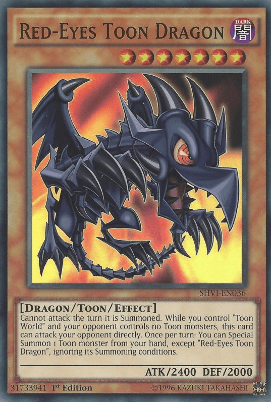 Red-Eyes Toon Dragon [SHVI-EN036] Super Rare - POKÉ JEUX