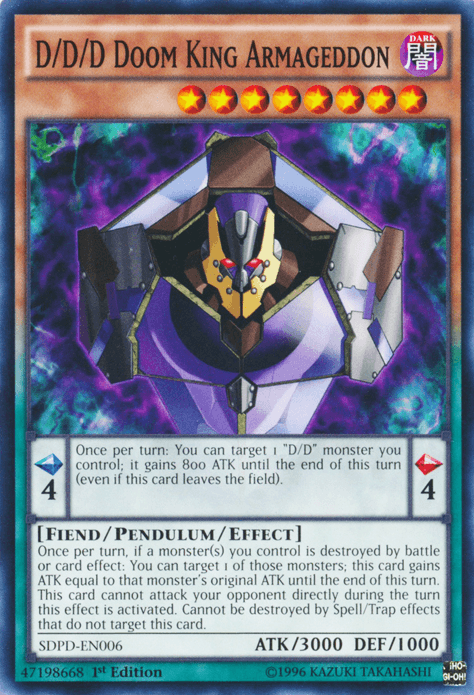 D/D/D Doom King Armageddon [SDPD-EN006] Common - POKÉ JEUX