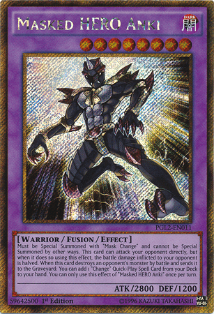 Masked HERO Anki [PGL2-EN011] Gold Secret Rare - POKÉ JEUX