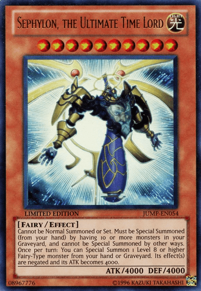 Sephylon, the Ultimate Time Lord [JUMP-EN054] Ultra Rare - POKÉ JEUX