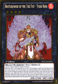 Brotherhood of the Fire Fist - Tiger King [PGLD-EN045] Gold Rare - POKÉ JEUX