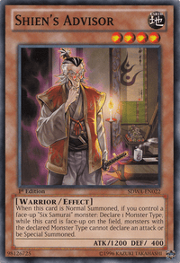 Shien's Advisor [SDWA-EN022] Common - POKÉ JEUX