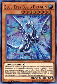 Blue-Eyes Solid Dragon [LED3-EN002] Ultra Rare - POKÉ JEUX