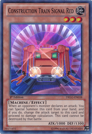 Construction Train Signal Red [DRLG-EN038] Super Rare - POKÉ JEUX