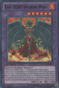 Evil HERO Inferno Wing [LCGX-EN067] Super Rare - POKÉ JEUX