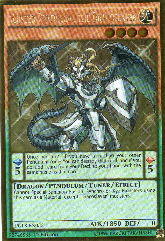 Luster Pendulum, the Dracoslayer [PGL3-EN055] Gold Rare - POKÉ JEUX