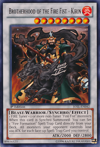 Brotherhood of the Fire Fist - Kirin [JOTL-EN042] Rare - POKÉ JEUX