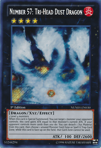 Number 57: Tri-Head Dust Dragon [NUMH-EN030] Secret Rare - POKÉ JEUX