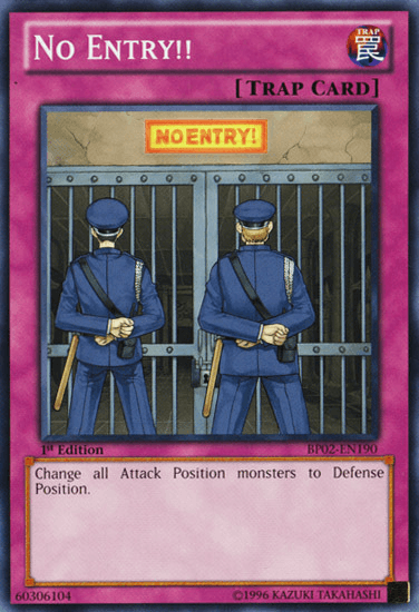 No Entry!! [BP02-EN190] Mosaic Rare - POKÉ JEUX