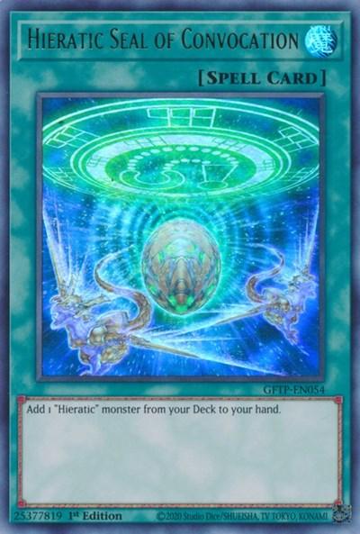 Hieratic Seal of Convocation [GFTP-EN054] Ultra Rare - POKÉ JEUX