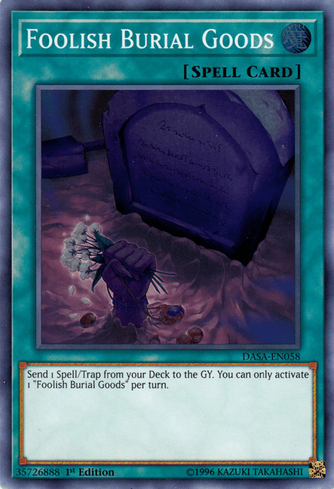Foolish Burial Goods [DASA-EN058] Super Rare - POKÉ JEUX