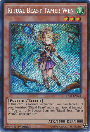 Ritual Beast Tamer Wen [THSF-EN024] Secret Rare - POKÉ JEUX