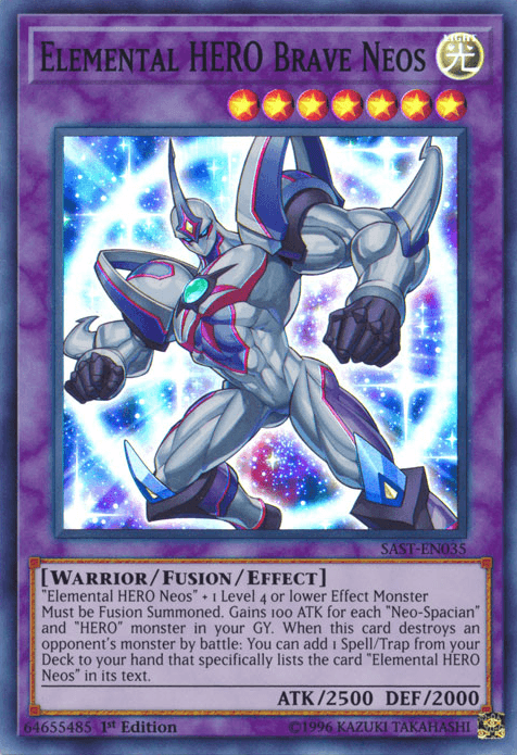 Elemental HERO Brave Neos [SAST-EN035] Super Rare - POKÉ JEUX