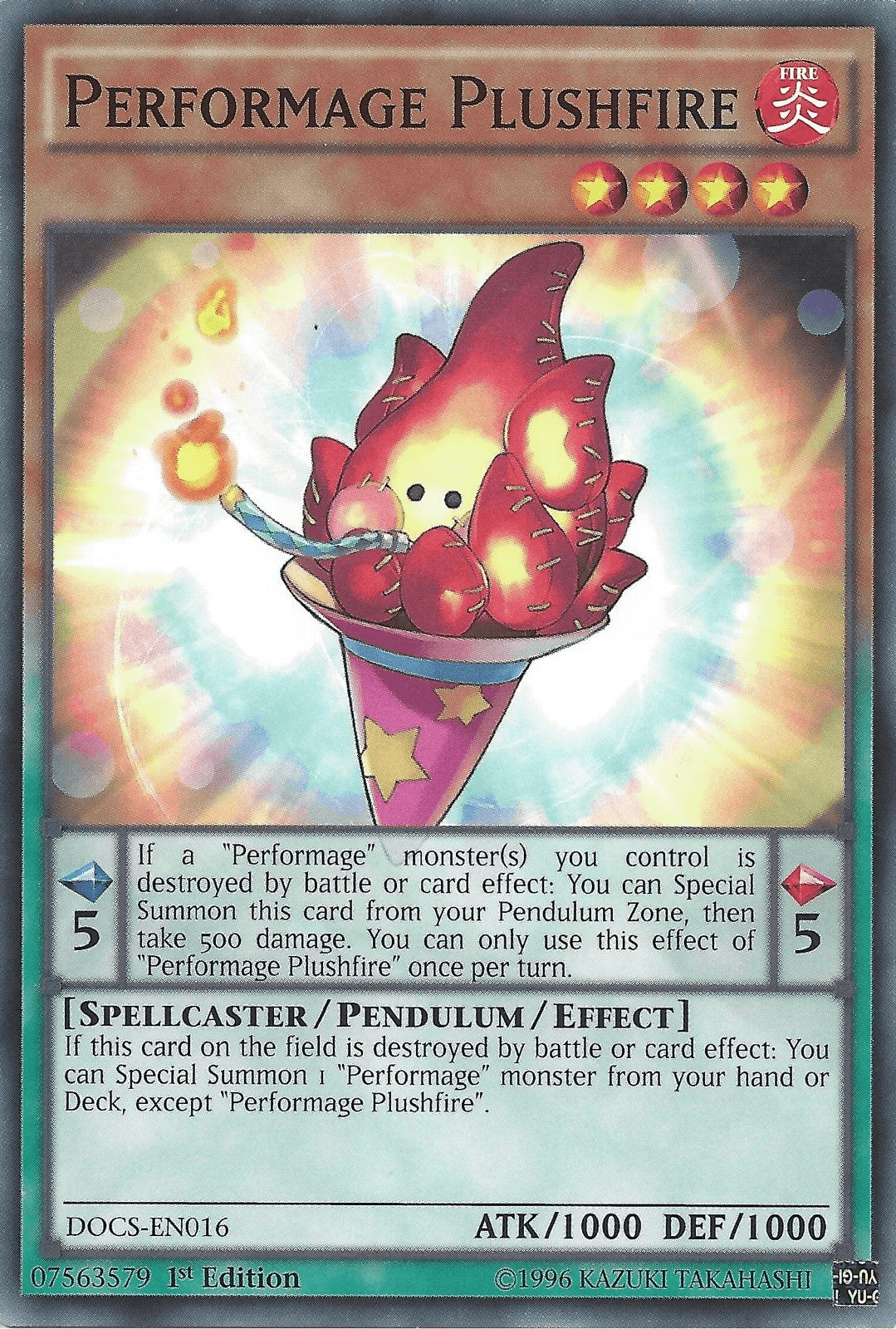 Performage Plushfire [DOCS-EN016] Common - POKÉ JEUX