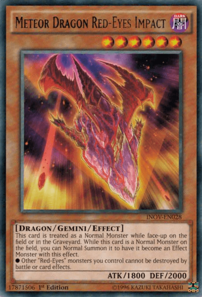Meteor Dragon Red-Eyes Impact [INOV-EN028] Rare - POKÉ JEUX