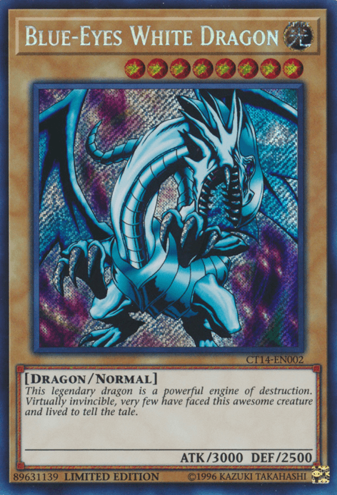 Blue-Eyes White Dragon [CT14-EN002] Secret Rare - POKÉ JEUX