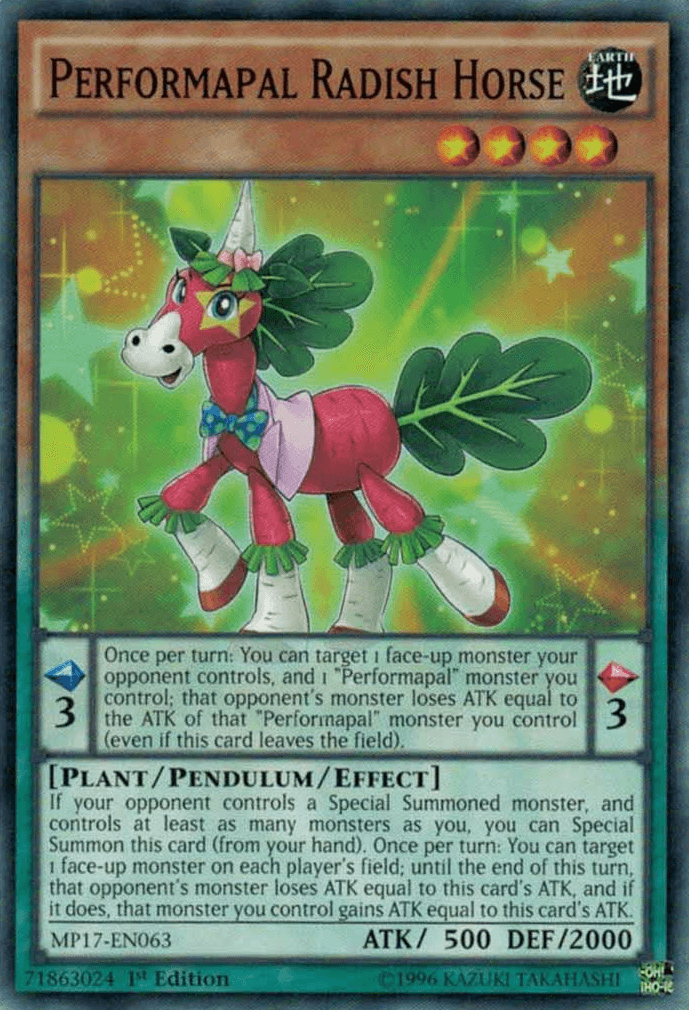 Performapal Radish Horse [MP17-EN063] Common - POKÉ JEUX