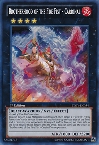 Brotherhood of the Fire Fist - Cardinal [LTGY-EN054] Secret Rare - POKÉ JEUX