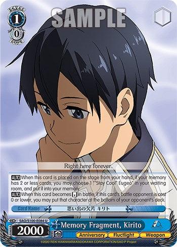 Memory Fragment, Kirito [Sword Art Online Animation 10th Anniversary] - POKÉ JEUX