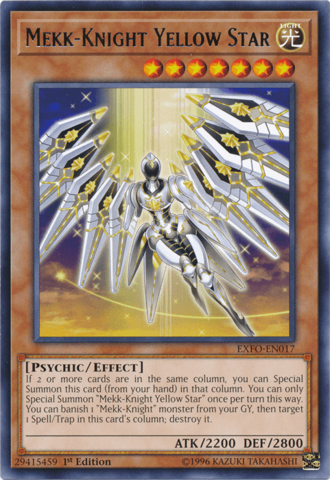 Mekk-Knight Yellow Star [EXFO-EN017] Rare - POKÉ JEUX