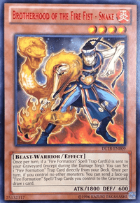 Brotherhood of the Fire Fist - Snake (Red) [DL18-EN009] Rare - POKÉ JEUX