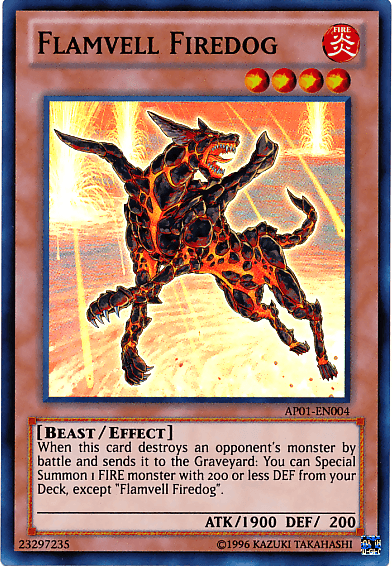 Flamvell Firedog [AP01-EN004] Super Rare - POKÉ JEUX