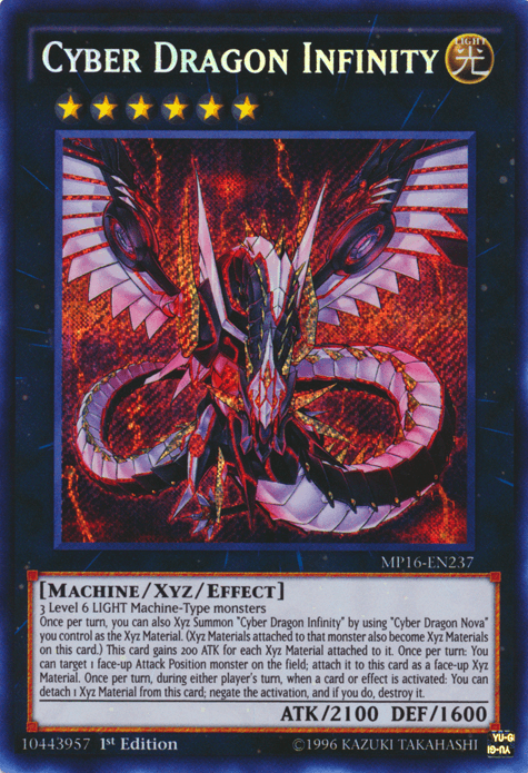 Cyber Dragon Infinity [MP16-EN237] Secret Rare - POKÉ JEUX
