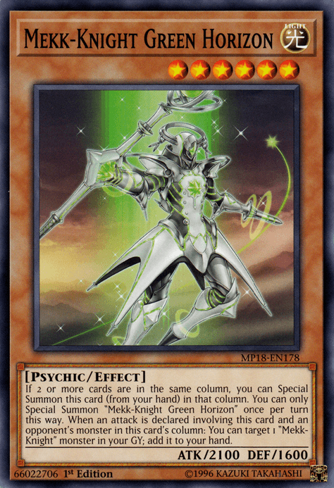 Mekk-Knight Green Horizon [MP18-EN178] Common - POKÉ JEUX