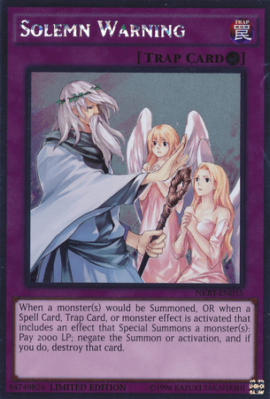 Solemn Warning [NKRT-EN035] Platinum Rare - POKÉ JEUX