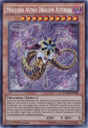 Meklord Astro Dragon Asterisk [LC5D-EN166] Secret Rare - POKÉ JEUX