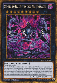 Number 95: Galaxy-Eyes Dark Matter Dragon [PGL2-EN015] Gold Secret Rare - POKÉ JEUX